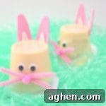 DIY Easter Bunny Pudding Treats 16 Adorable Easter Bunny Pudding Cup Craft