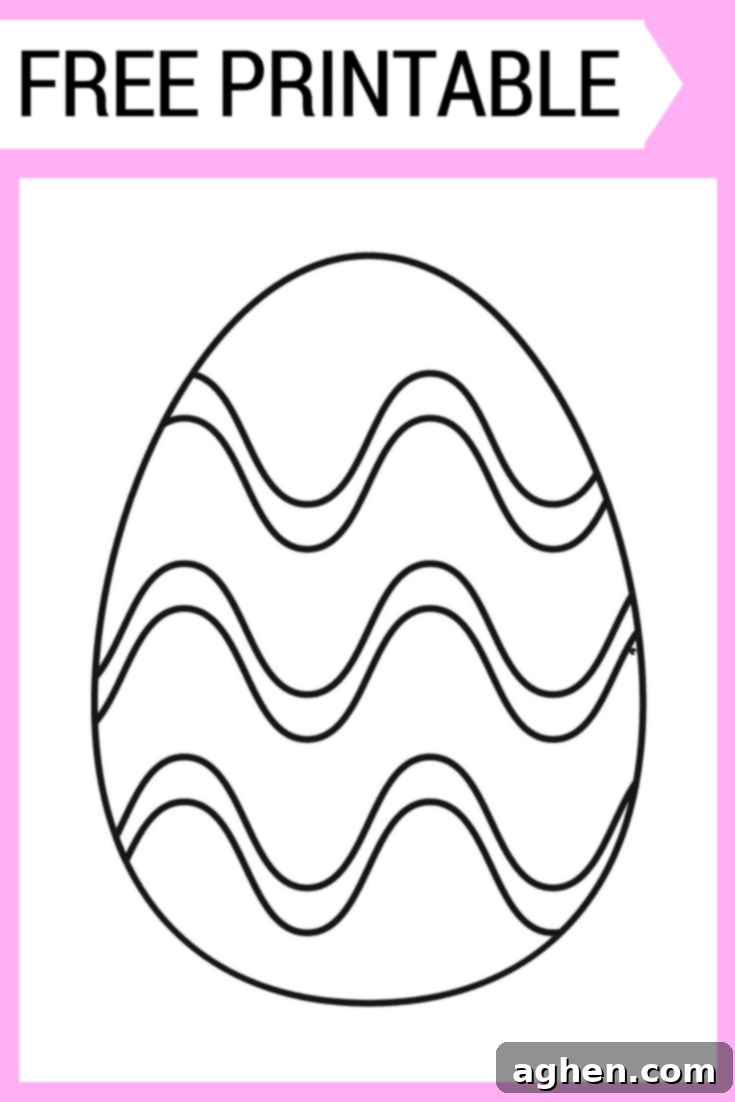 Download and print out this Easter egg coloring page free printable for the classroom or as a fun Easter activity at home.
