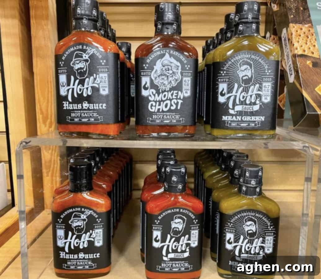 hoff sauces on display