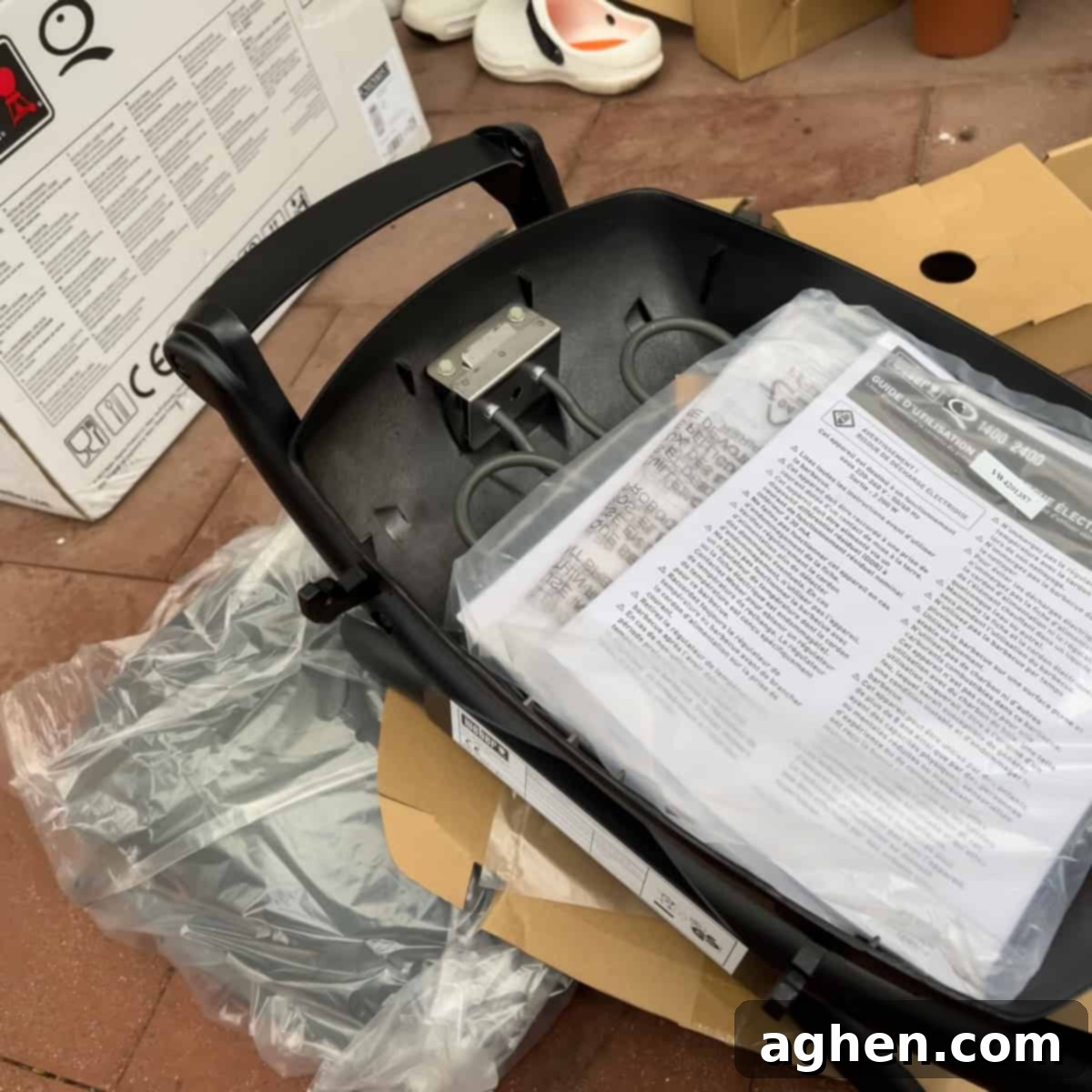 unboxing weber electric grill