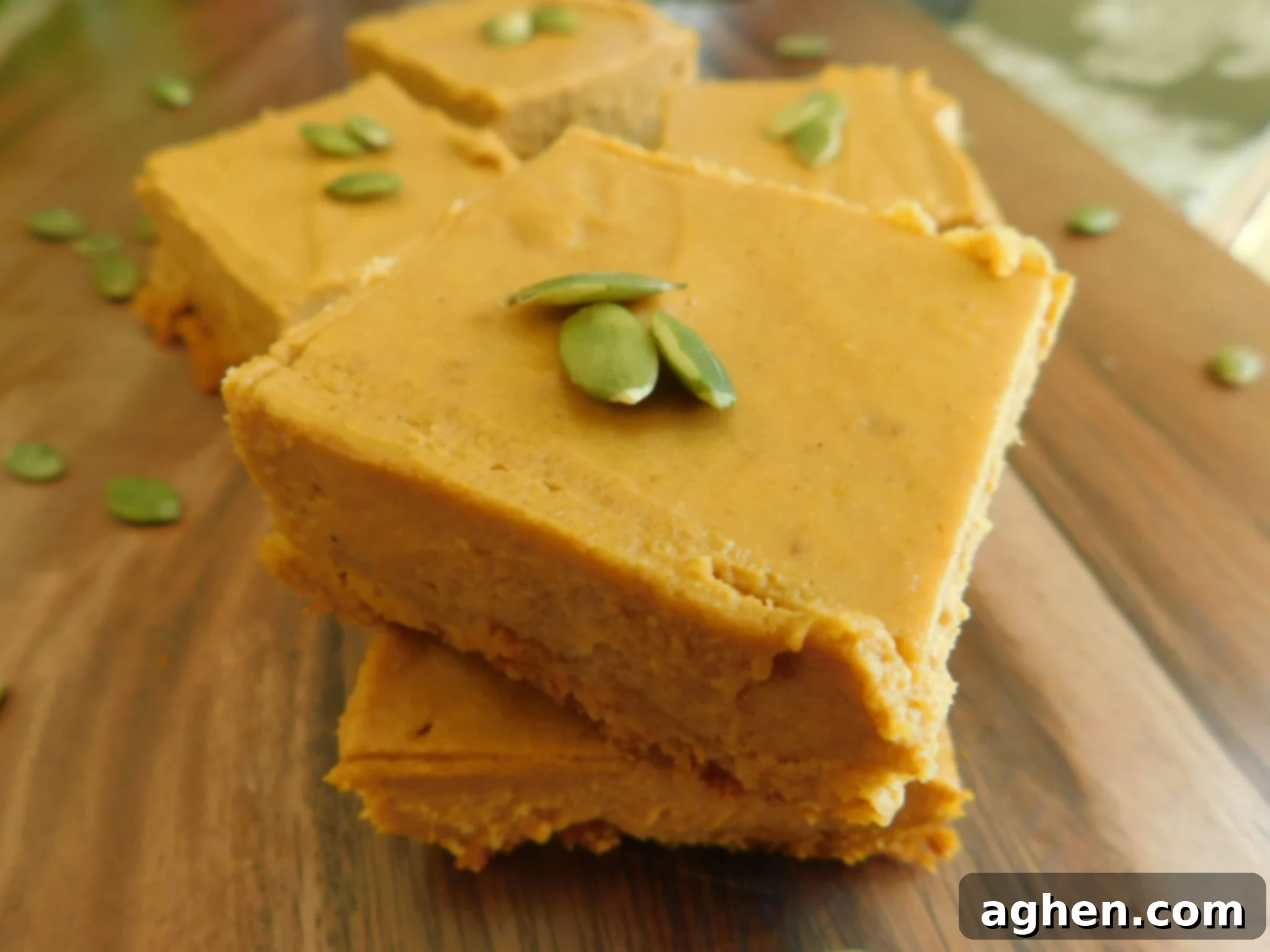 My Top 15 Weight Watchers Fall Baking Recipes 3 weight watchers friendly pumpkin pie squares on cutting board