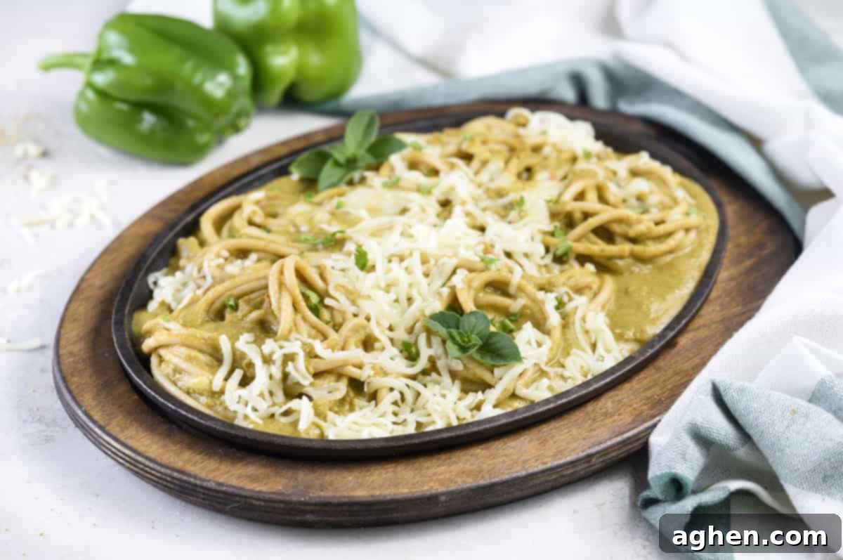 14 Weight Watchers Pasta Recipes You Must Try This Fall 4 Mexican Green Spaghetti with Creamy Sauce