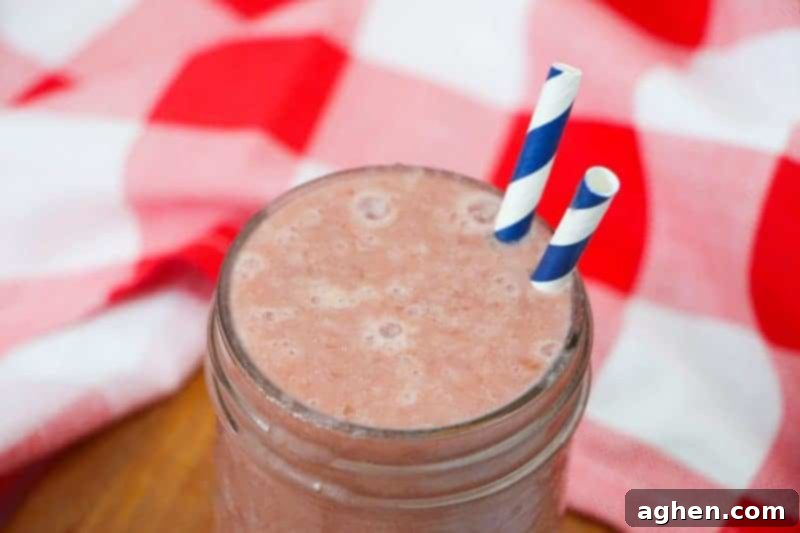 Creamy and Delicious Pineapple Cherry Smoothie in a Glass