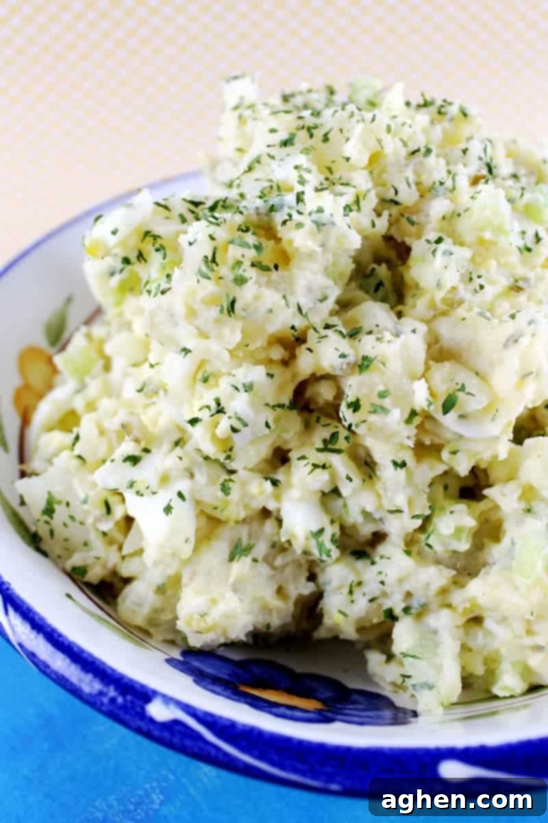 Creamy Old Fashioned Potato Salad, perfect for summer potlucks and BBQs