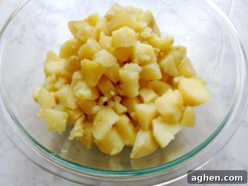 Easy steps to make creamy old fashioned potato salad