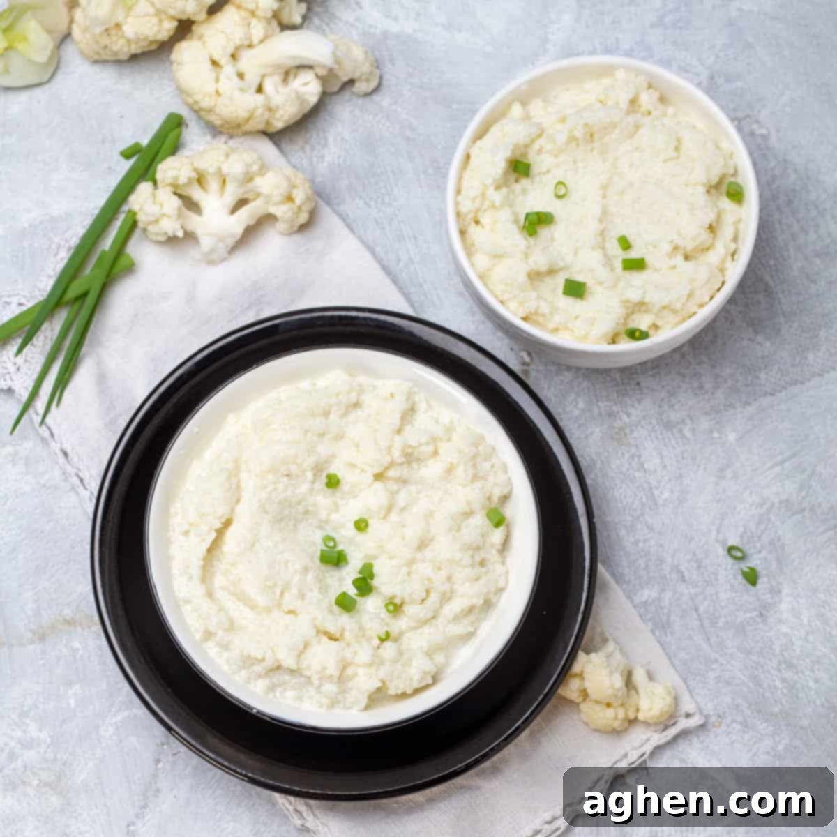 The Zero Point Mashed Cauliflower I Make On Repeat 6 Mashed Cauliflower served in a rustic bowl, ready to be presented.
