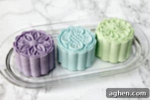 The finished homemade bath bombs made easily with a moon cake press, ready for gifting or personal use.