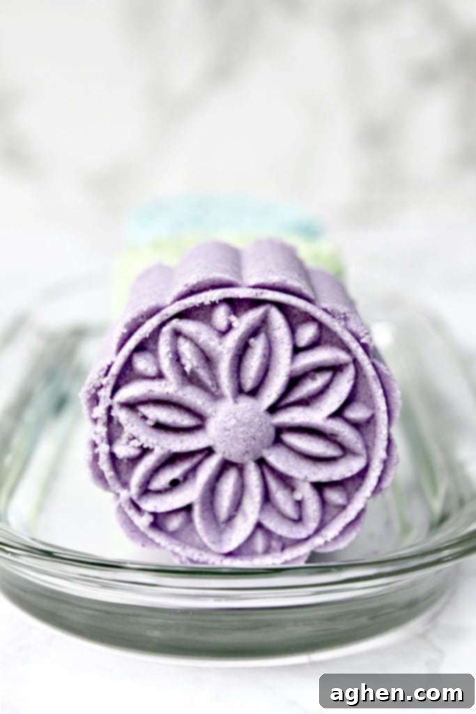 Creating Essential Oil Bath Bombs with a Mooncake Press for aromatherapy and relaxation.