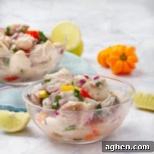 Two bowls of Ceviche served