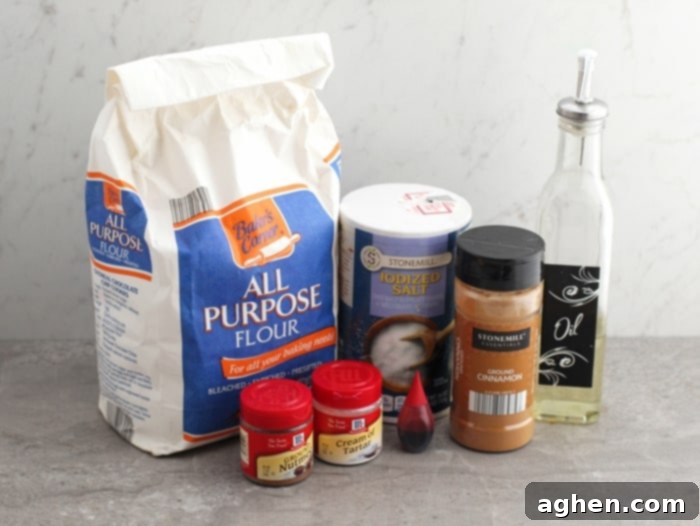 Apple Scented Playdough Ingredients