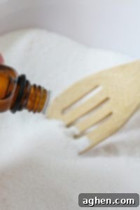 add essential oil drops to mixture