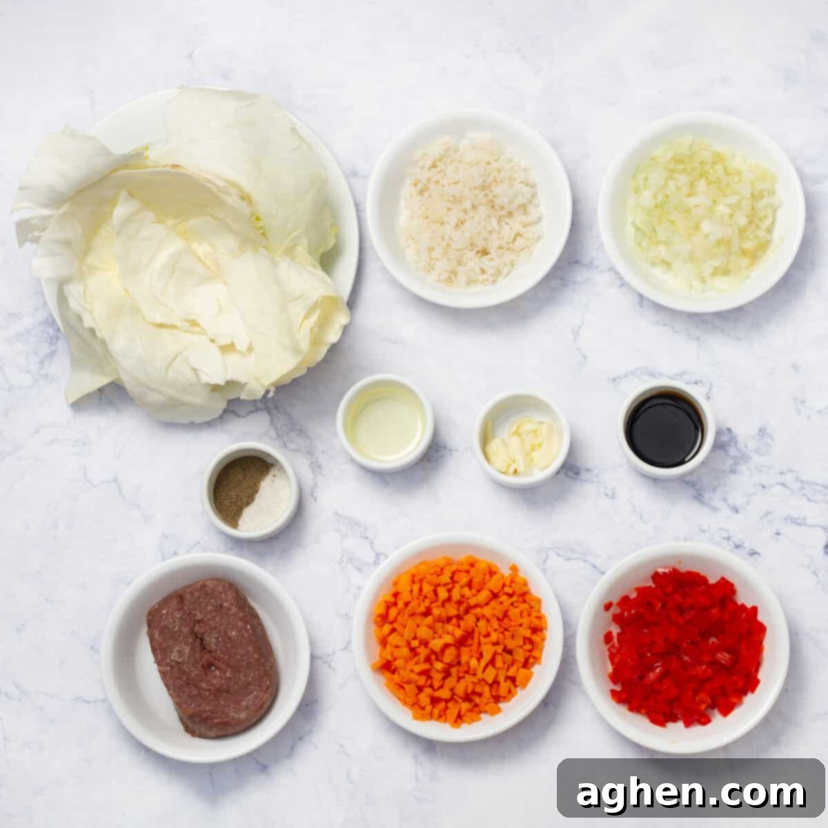 Foolproof Instant Pot Cabbage Rolls 3 Cabbage Rolls Ingredientes