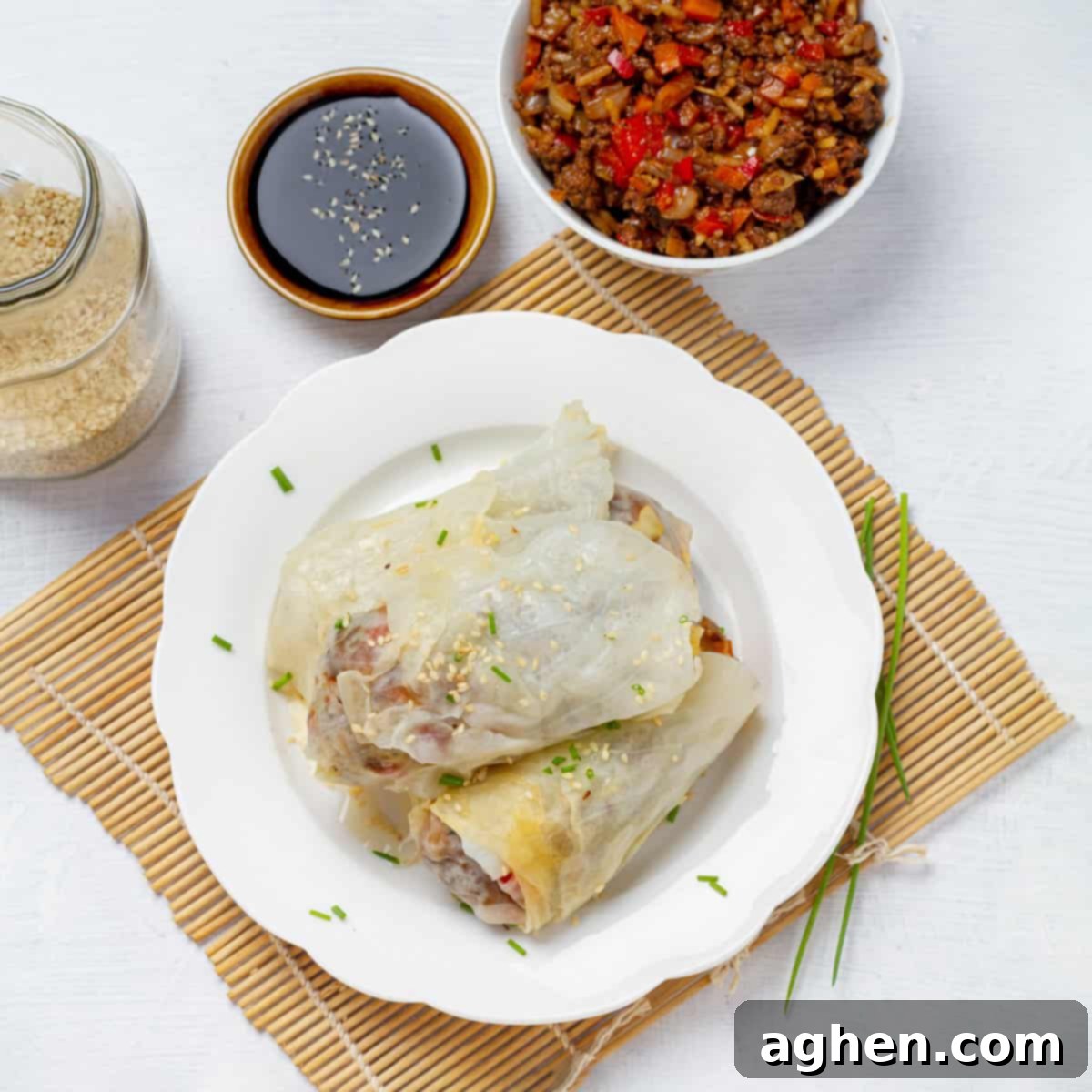 Foolproof Instant Pot Cabbage Rolls 8 Cabbage Rolls garnish with soy sauce