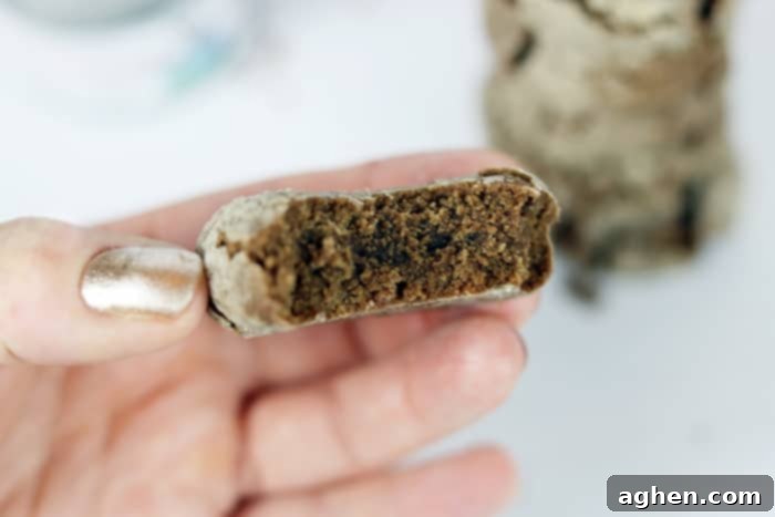 Up-close shot of a freshly baked Mexican Crinkle Cookie, showing the distinctive cracked top and powdered sugar coating, inviting a delicious bite.