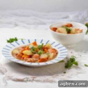 Cozy Instant Pot Chicken Soup: Easy Comfort Food Made Fast 8 Instant Pot Chicken Soup platted