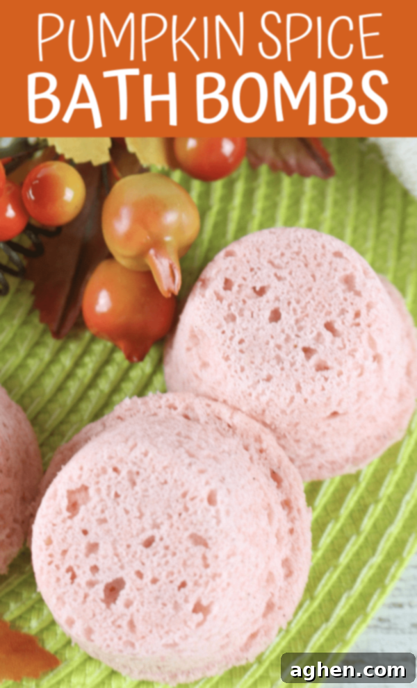Slip into a bath scented like pumpkin pie with these easy homemade pumpkin spice bath bombs.