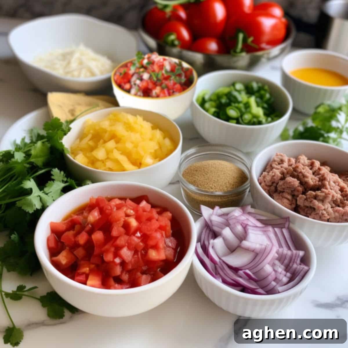 Your Go To Weight Watchers Mexican Casserole for Weeknights 3 ingredients laid out for making healthy mexican casserole