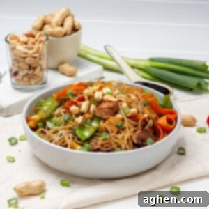 Dangerously Delicious Weight Watchers Thai Noodles 10 Weight Watchers Friendly Thai Noodles served on table