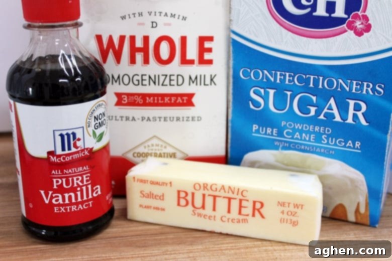 Soft Apple Cookie Icing Ingredients