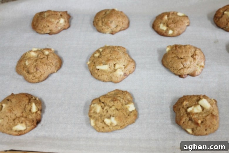 Soft Apple Cookies Just Out of the Oven
