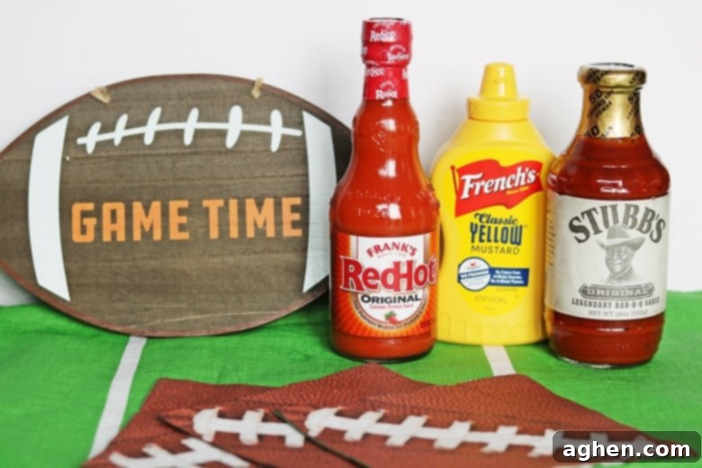 Frank's® RedHot, French’s® Mustard and Stubb’s® Bar-B-Q sauce for game day recipes