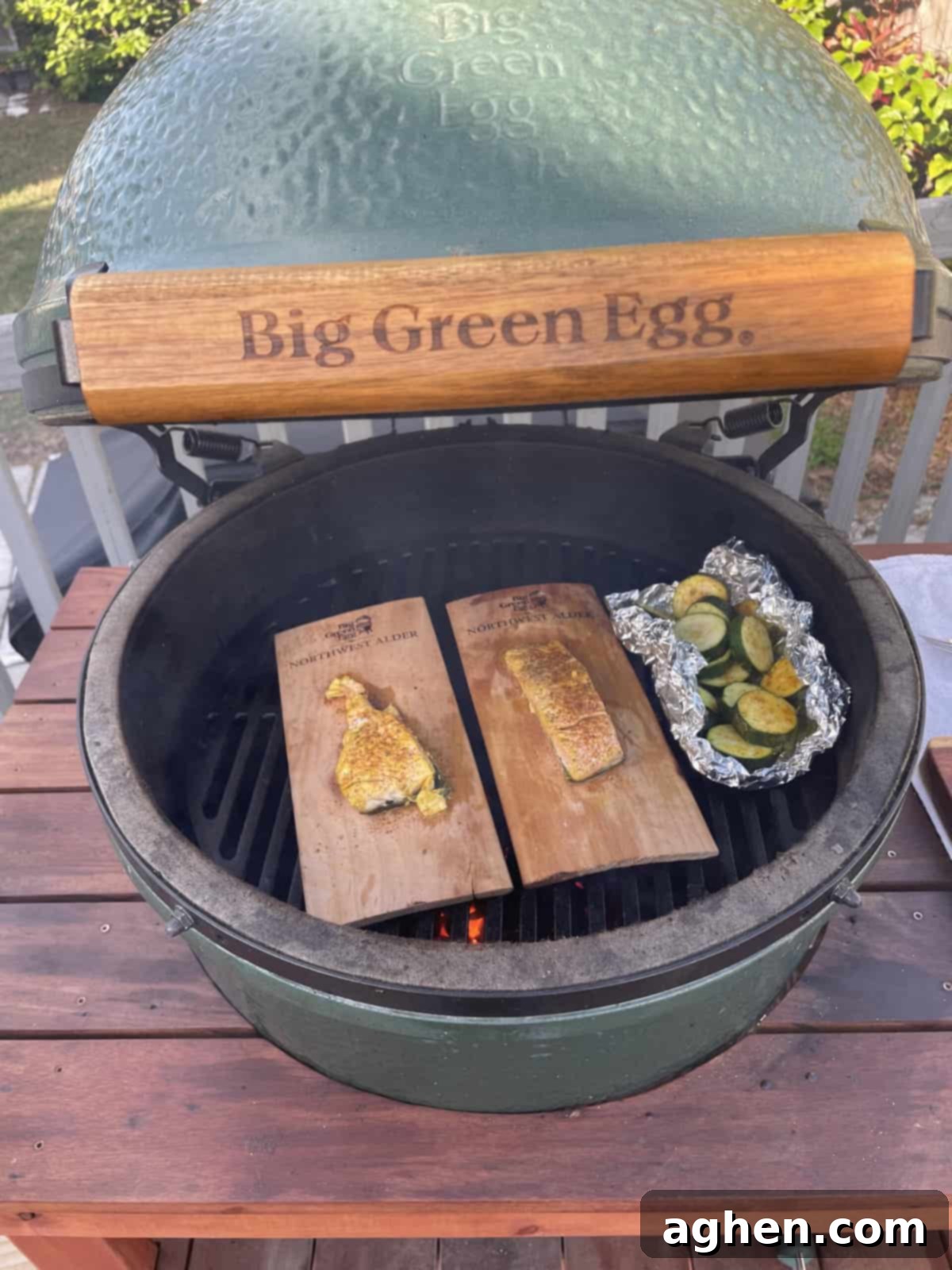 Grilled Salmon on Planks