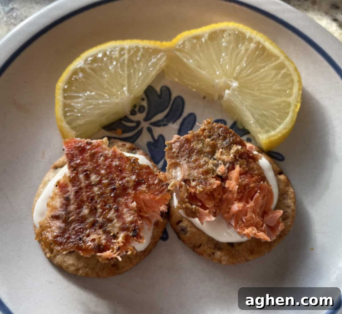 plated smoked salmon