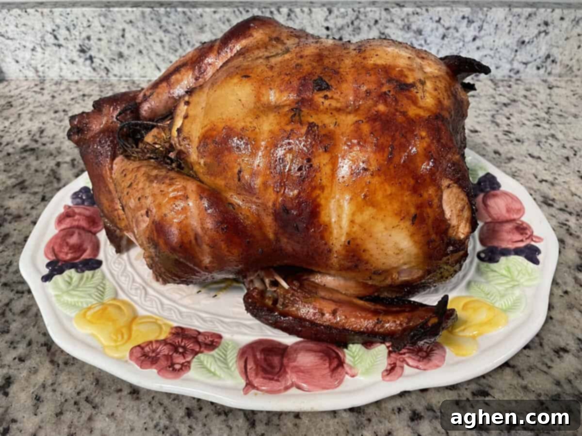 turkey on a white dish