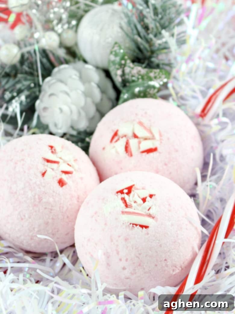 Treat yourself to a soothing and relaxing bath this holiday season with these easy and affordable homemade peppermint bath bombs. They also make a great DIY Christmas gift idea!