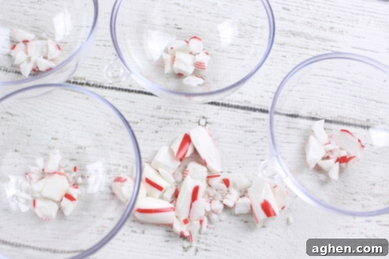 DIY peppermint bath bombs for Christmas