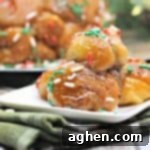 Christmas Morning Cinnamon Pulls 11 Made using refrigerated biscuit dough, stuffed with chocolate, and covered in holiday sprinkles, this easy Christmas Monkey Bread recipe is perfect for Christmas.