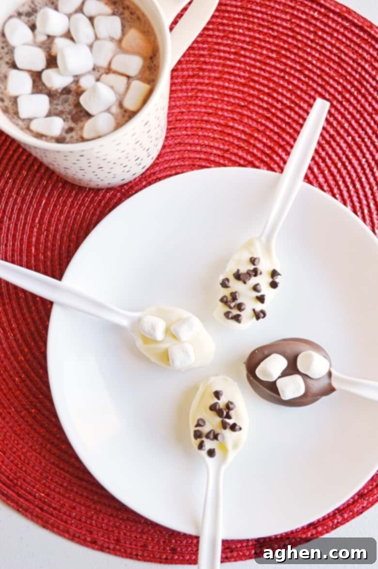 Easy-to-make chocolate spoons pair great with a cup of coffee or hot cocoa and make a great addition to any holiday party.