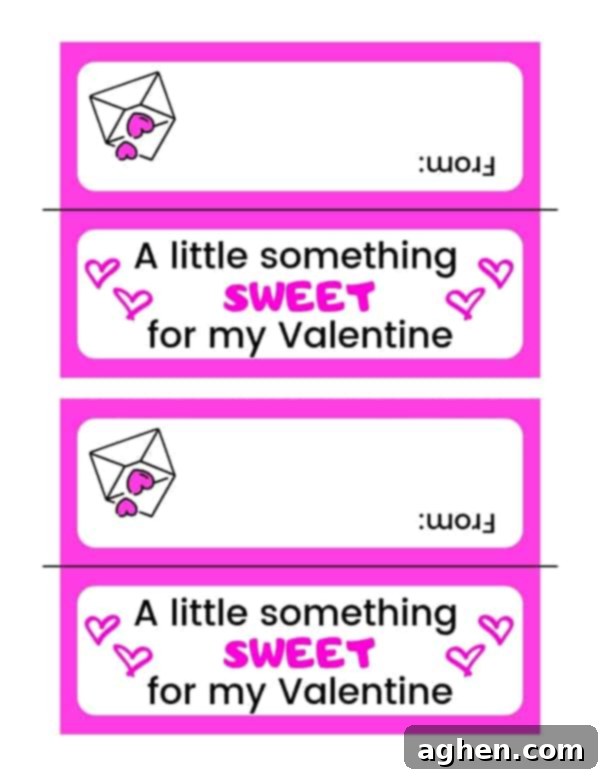 Valentine's Day Treat Topper Printable
