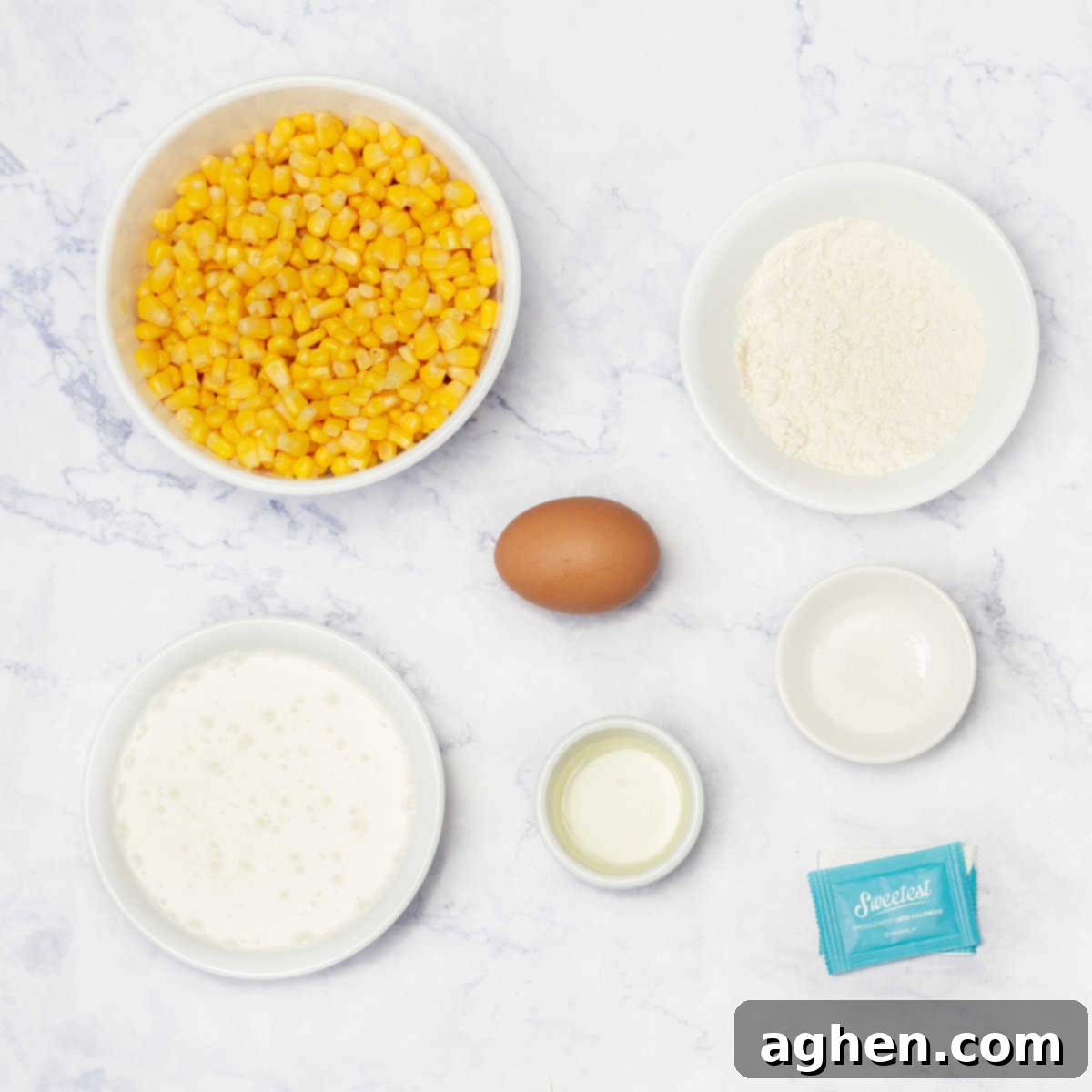 Damak Çatlatan Pratik Venezuela Cachapaları 3 Cachapas Ingredients