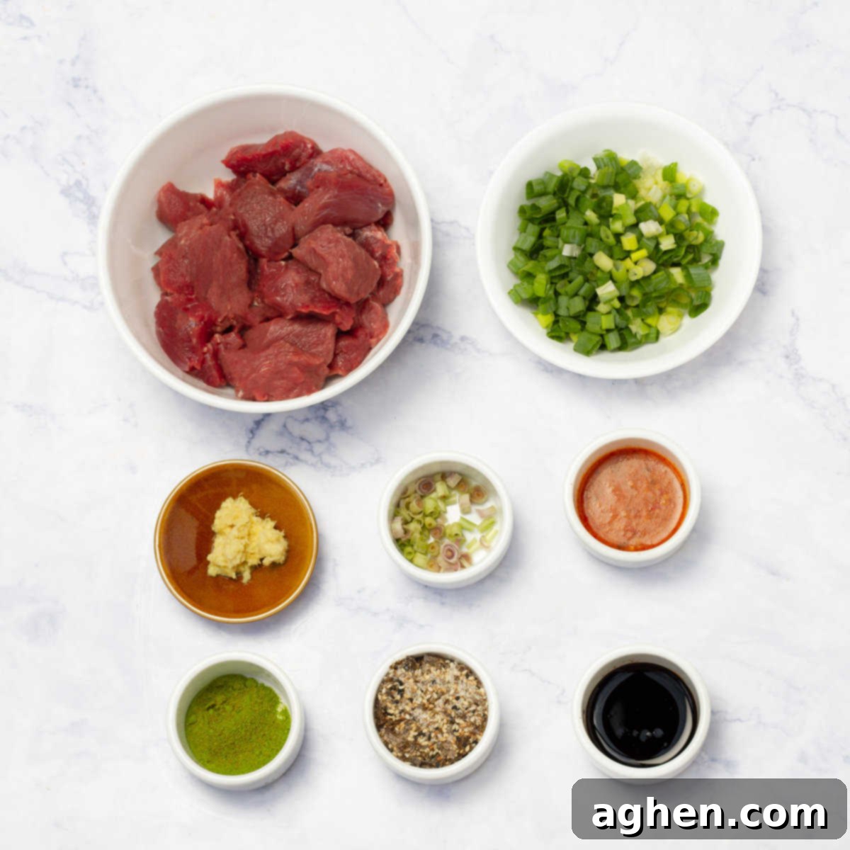 Green Tea Beef Kebabs Ingredients