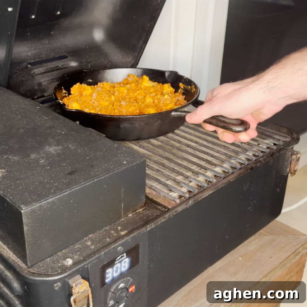 Whip Up Traeger Smoked Queso with Just 3 Ingredients 7 Smoked Queso Dip bubbling and ready to serve