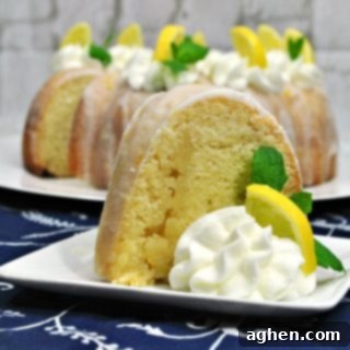 Luscious Lemon Bundt Cake 4 A vibrant, zesty lemon bundt cake with glaze, highlighting its moist texture and perfect sweet-tangy balance.