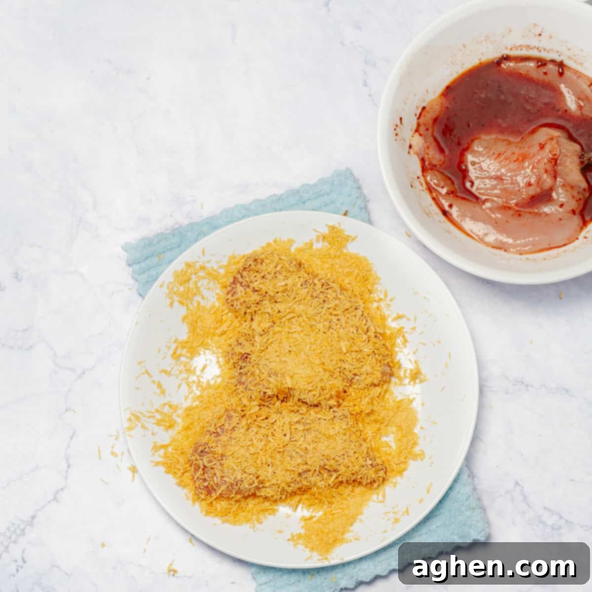 Weight Watchers Air Fryer Katsu The Crispy Healthy Game Changer 6 Chicken cutlet coated evenly with Panko breadcrumbs