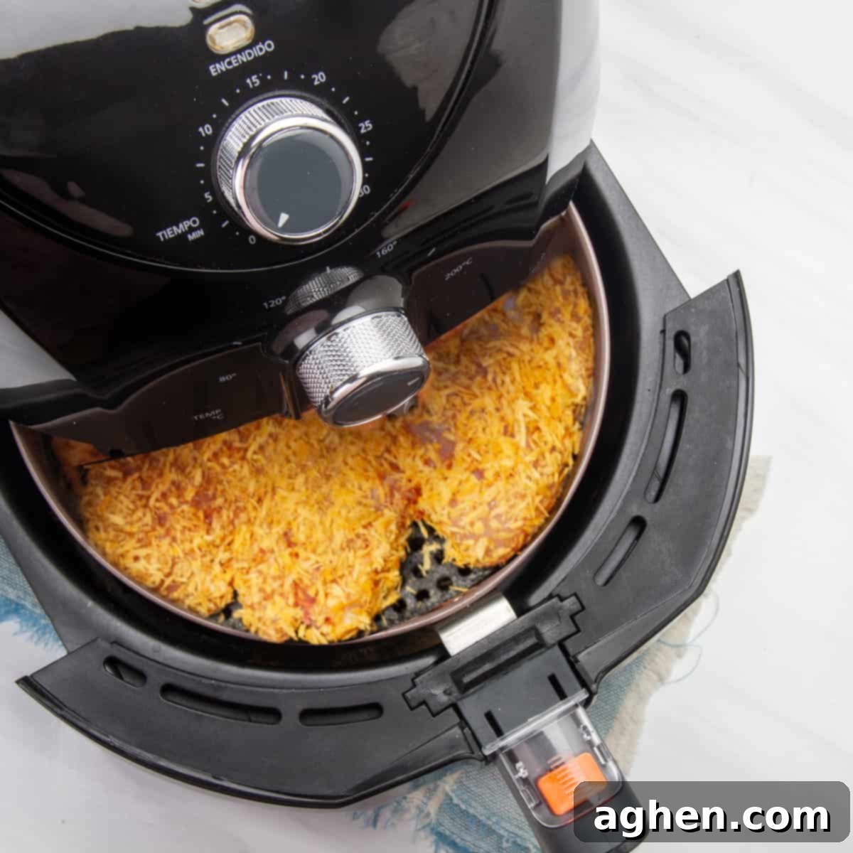 Weight Watchers Air Fryer Katsu The Crispy Healthy Game Changer 7 breaded chicken cutlets in the air fryer basket