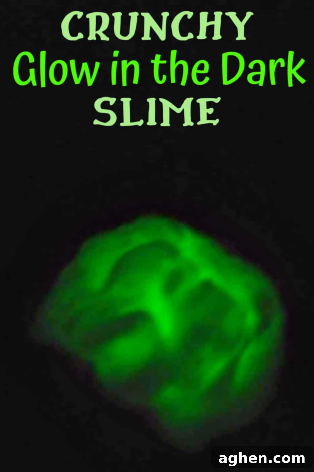 If you are looking for an easy slime recipe for the kids, you will love this DIY crunchy glow in the dark slime.