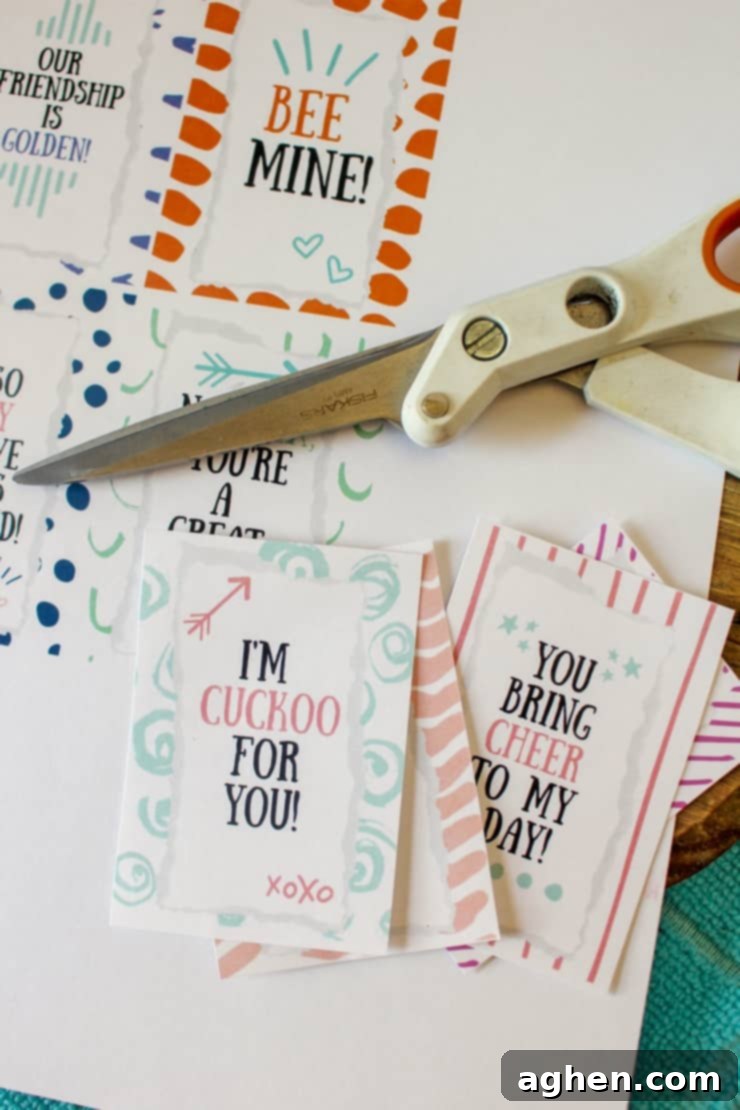 gift tags bring cut out with scissors
