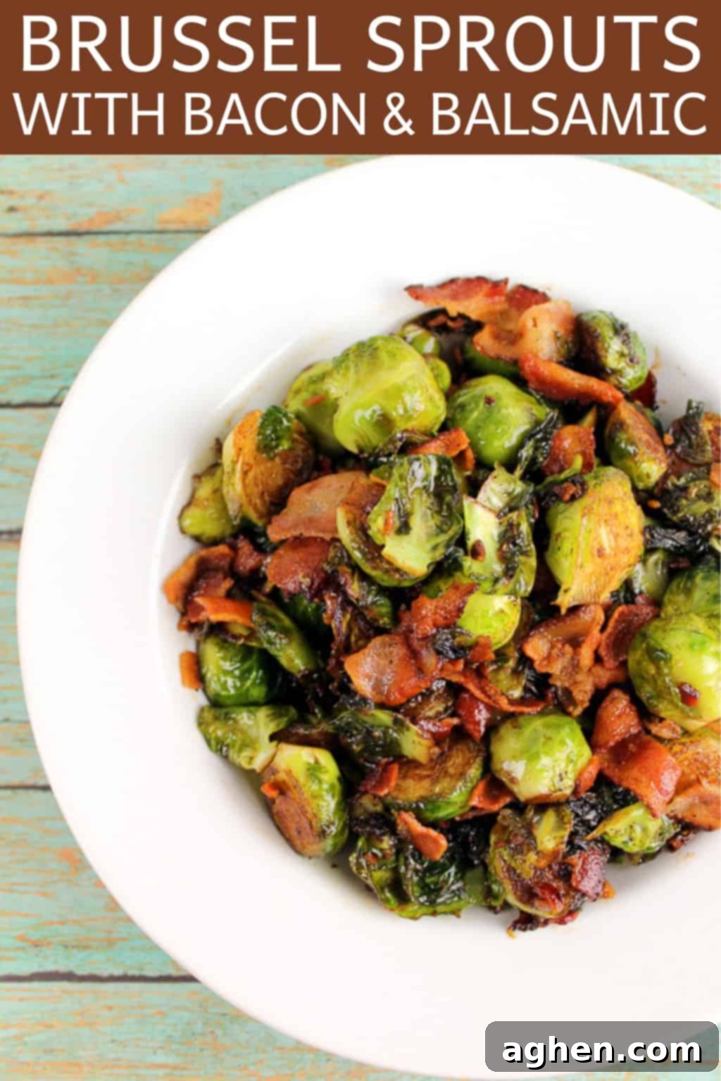 Brussel sprouts with bacon and balsamic reduction makes a delicious and easy side dish. These are seriously the best brussel sprouts ever.
