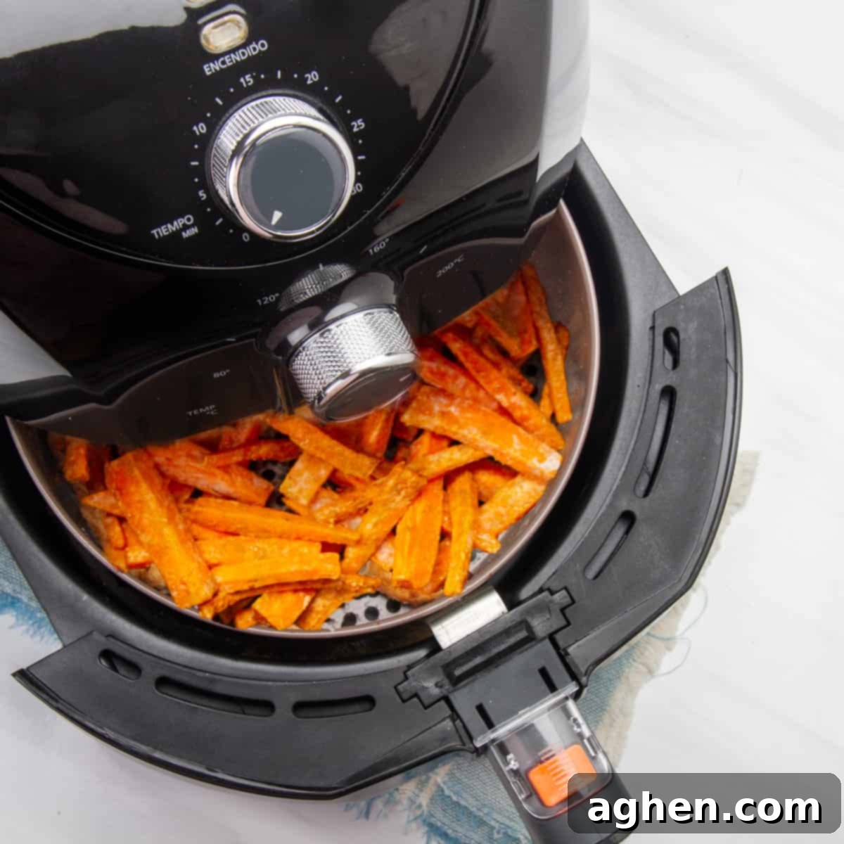 Roasted Carrot Fries 5 Carrot fries cooking in instant pot