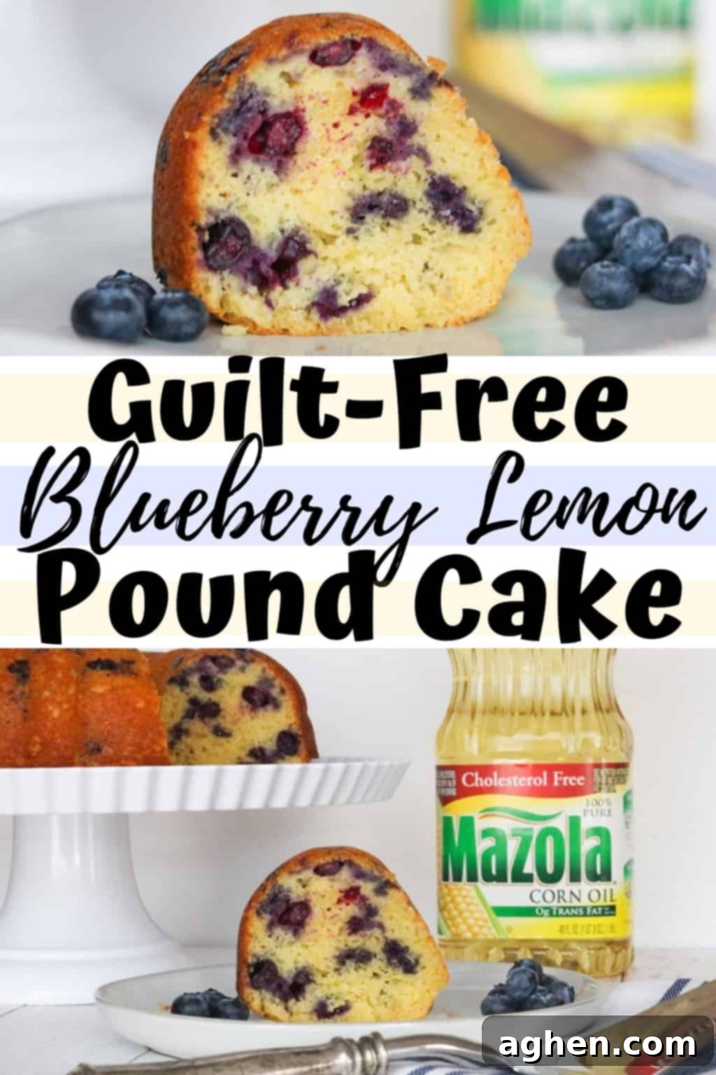 A moist and delicious blueberry lemon pound cake recipe that makes the perfect guilt-free dessert after a lightened up meal.