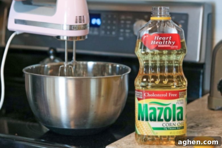 Making a Cake with Mazola Corn Oil