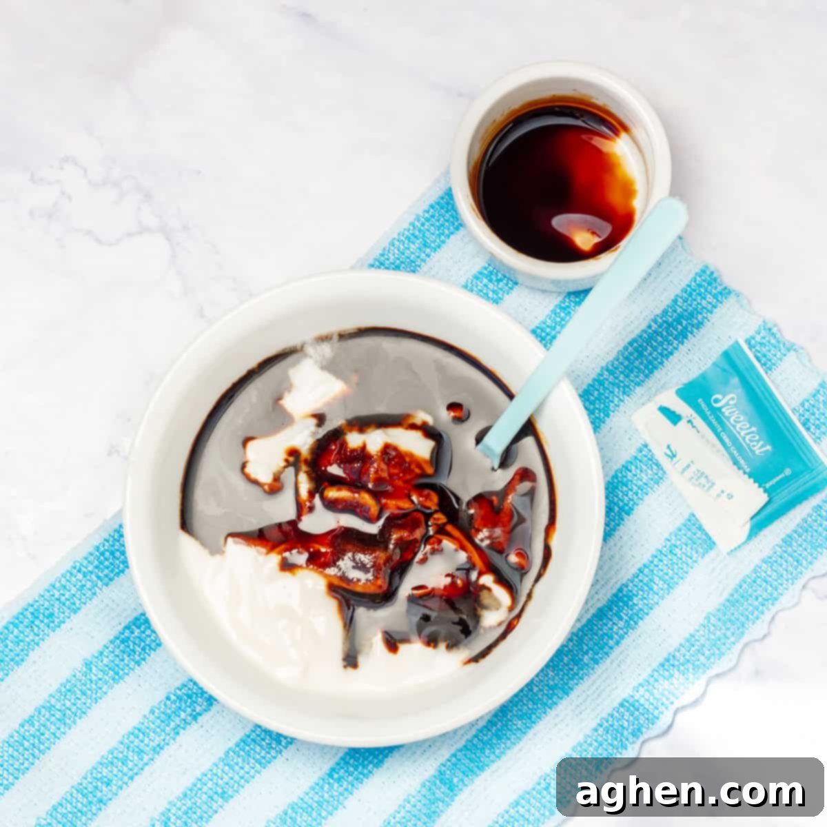 Healthy Weight Watchers Vietnamese Spring Rolls 4 Greek yogurt and soy sauce in a bowl