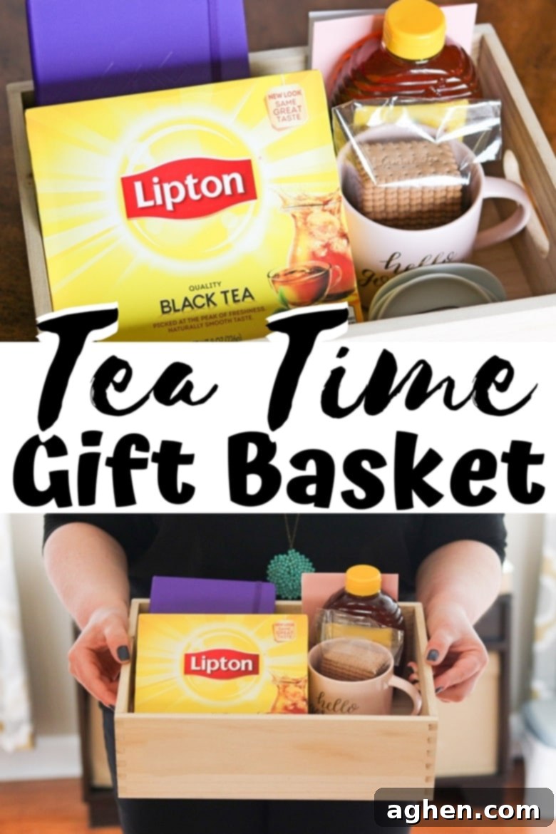 This easy DIY tea gift basket makes a terrific gift for the tea lover in your life for birthdays, Mother's Day, other holidays, or just because.