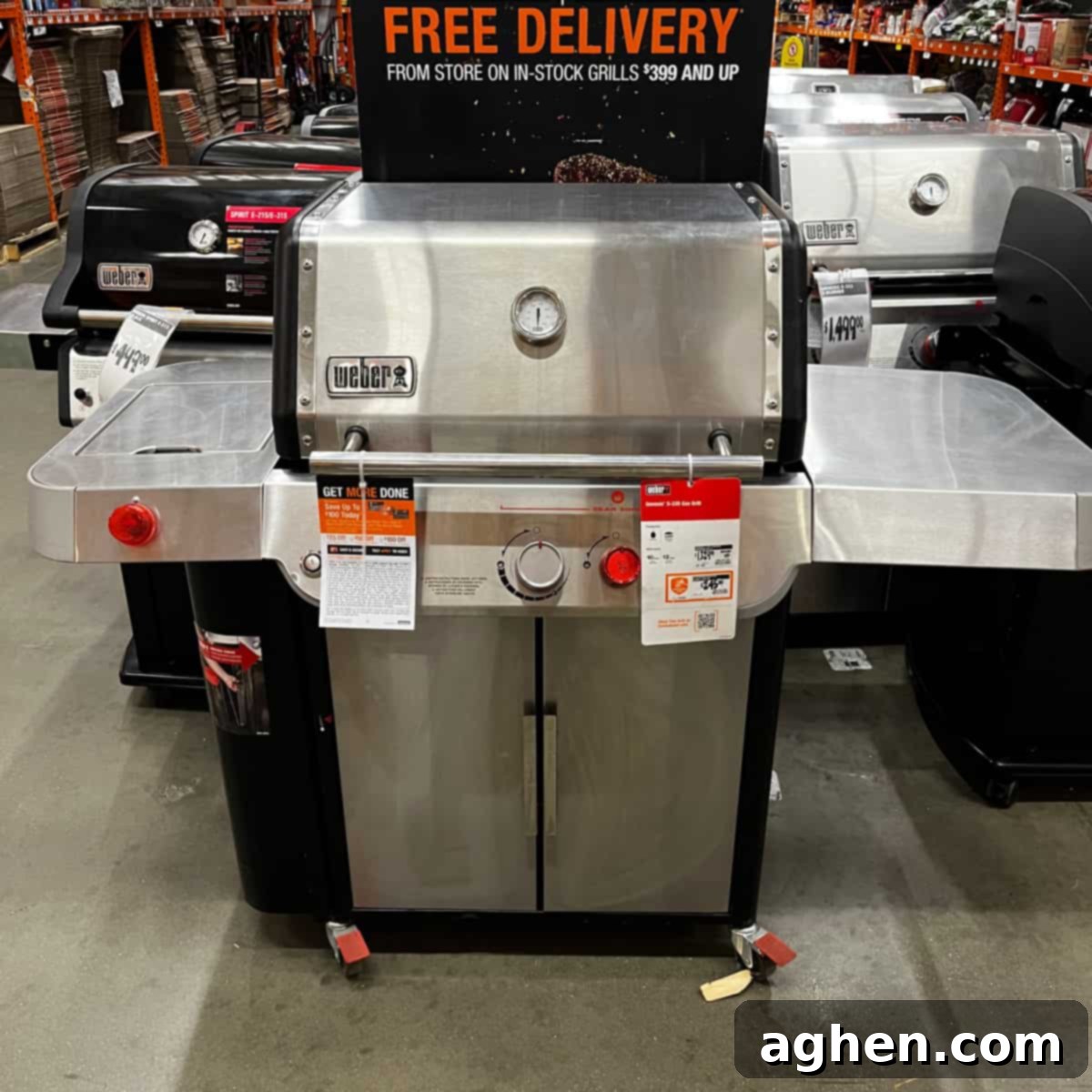 10 Tips No One Tells You Before Buying a Weber Gas Grill 1 weber stainless steel gas grill on display