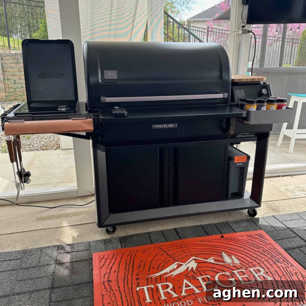 timberline XL sitting on patio