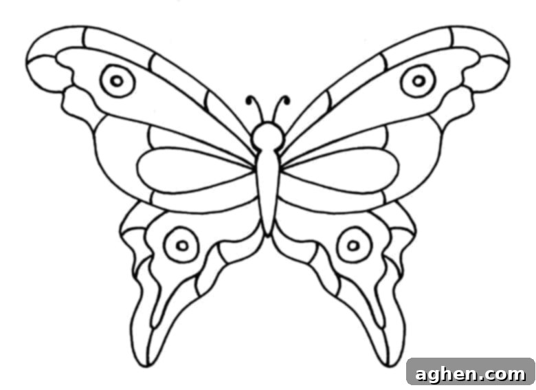 Butterfly Craft Printable Template